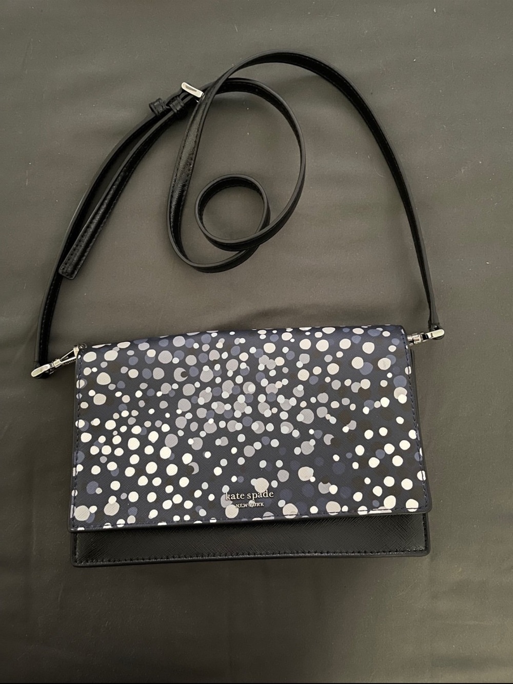 kate spade Navy & Black Polka Dot Crossbody Bag